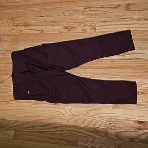 Maroon 3/4 leggings
